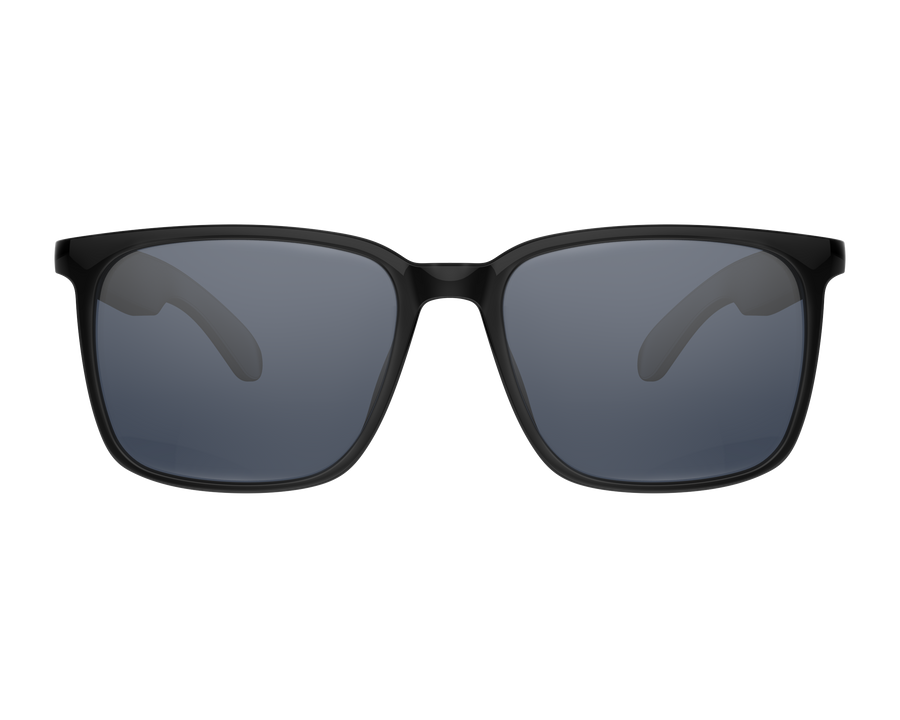 VOGUEEX GL-SG10 shiny black square smart audio sunglasses