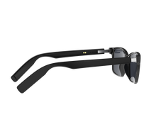 Front view of UF-E08B black frame with dark lenses
