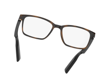 UF-E08B leopard frame with clear lenses and detachable smart temples